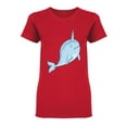 thumbnail image 1 of Narwhal Cute Cartoon Shaped Tee Women's -Image by Shutterstock, 1 of 2