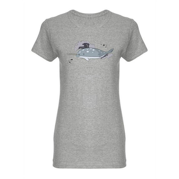 Narwhal Design Shaped T-Shirt Women -Image by Shutterstock, Female XX-Large