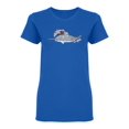 thumbnail image 1 of Narwhal Design Shaped T-Shirt Women -Image by Shutterstock, Female x-Large, 1 of 2