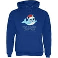 thumbnail image 1 of Narwhal Have a Narly Gnarly Christmas Mens Hoodie Deep Royal LG, 1 of 1