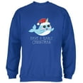 thumbnail image 1 of Narwhal Have a Narly Gnarly Christmas Mens Sweatshirt Royal SM, 1 of 1