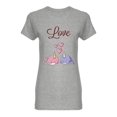 thumbnail image 1 of Narwhal Love Shaped T-Shirt Women -Image by Shutterstock, Female x-Large, 1 of 2