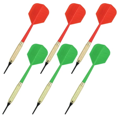 Narwhal Recreational Soft Tip 5.6 in. Dart Set for Electronic Dartboards, 6 Pack