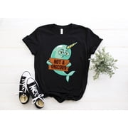 Narwhal T-Shirt, Narwhal Gift, Narwhal TShirt, Unicorn Tee, Whale, Cute Narwhal, Narwhal Lover, Kids Girls Birthday Party, Save The Narwhals