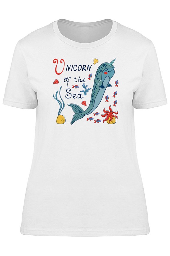Narwhal The Unicorn Of The Sea T-Shirt Women -Image by Shutterstock, Female Small