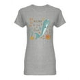 thumbnail image 1 of Narwhal Unicorn Whale Shaped T-Shirt Women -Image by Shutterstock, Female Large, 1 of 2