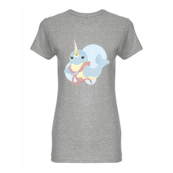Narwhal With Crown Shaped T-Shirt Women -Image by Shutterstock, Female x-Large