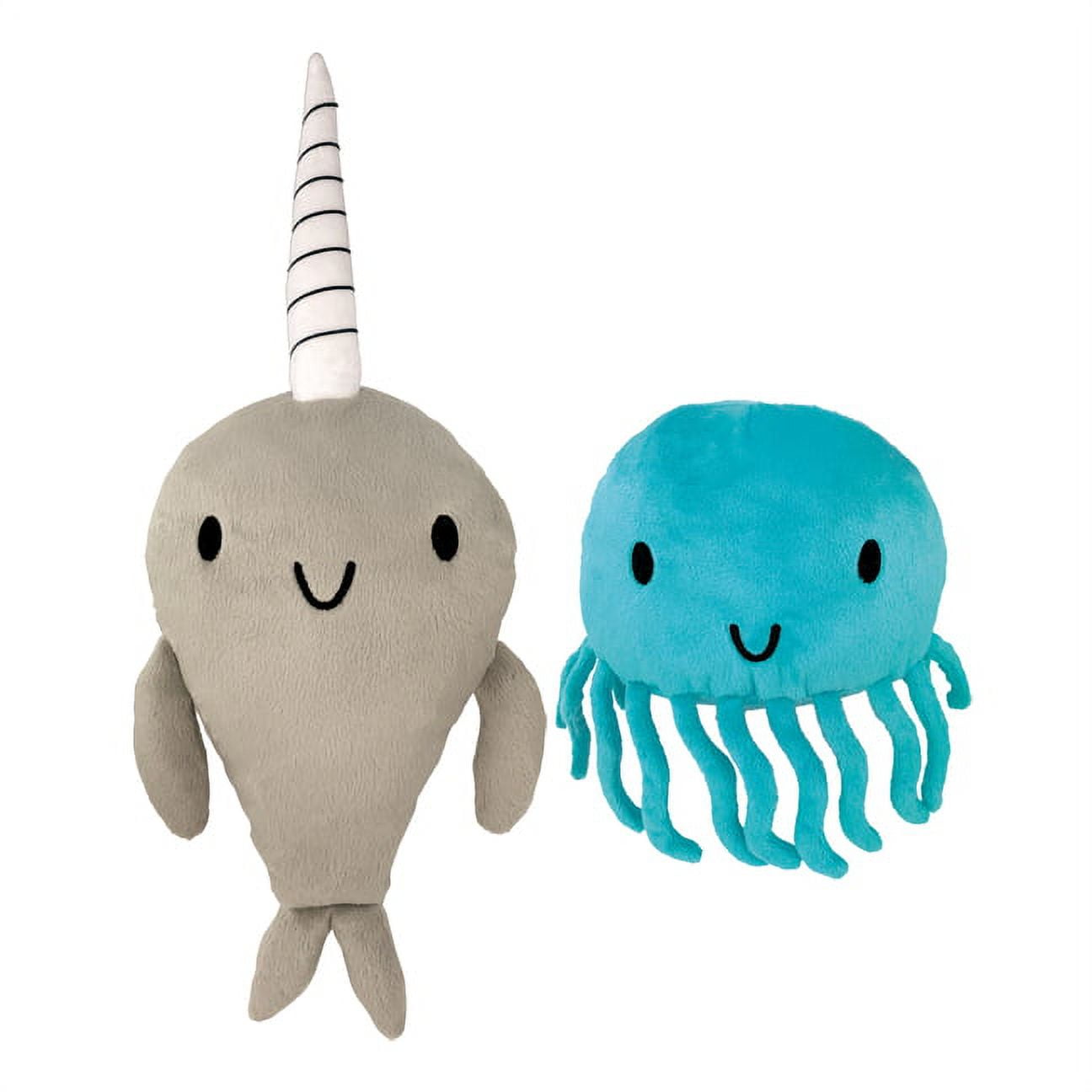 Narwhal and Jelly Plush Set: 14 and 7 W/Tentacles -- Ben Clanton