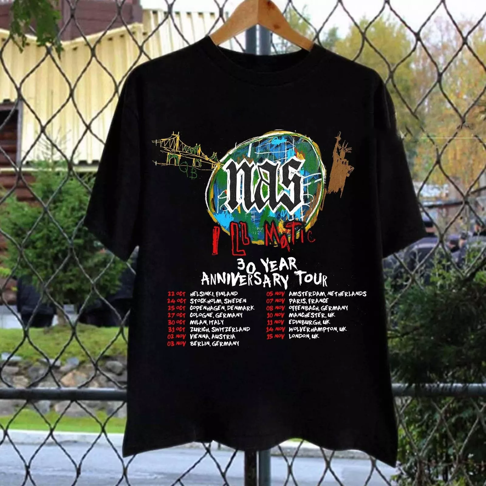 30 Years Of Illmatic Cement T-Shirt - Nas | Official Store