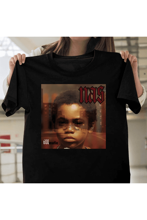 Nas Illmatic Album Cover Queensbridge Rapper Hip Hop Legend Vintage Art V40654 Unisex T-Shirt, Size Up to 5XL