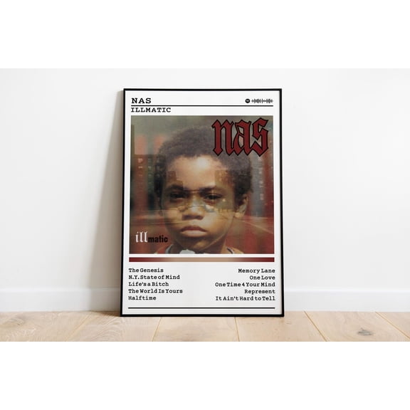 Nas Illmatic Album : Rap Music Wall Art #780, Unframed Poster Size 8x12