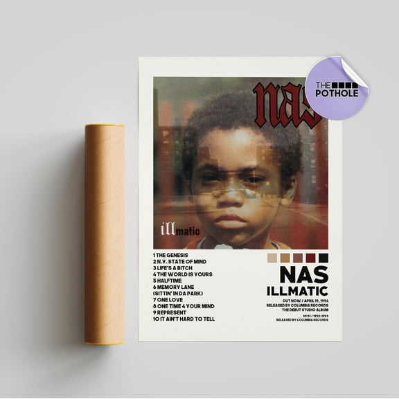 Nas Illmatic Tracklist Album Cover Poster