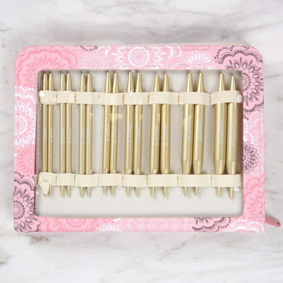 Nas Lux Interchangeable Circular Needle Set - Gold