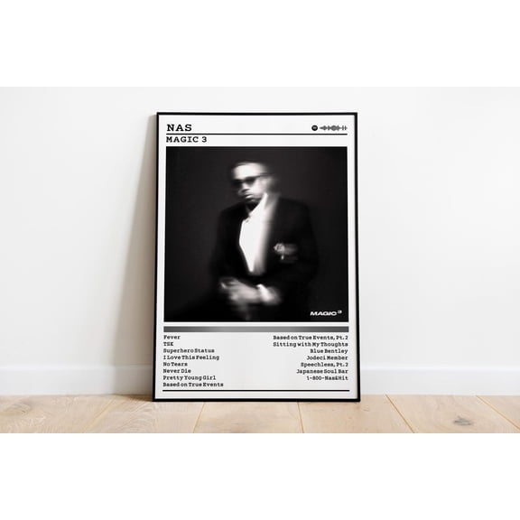 Nas - Magic Iii Album : Rap Music Wall Art #773, Unframed Poster Size 8x12