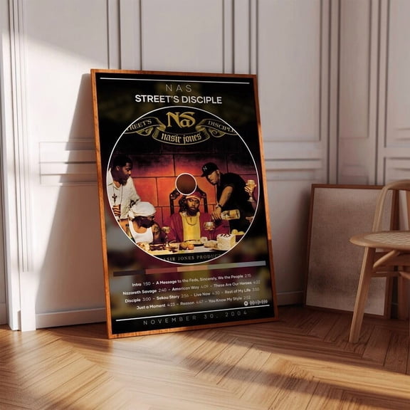 Nas Streets Disciple Album Cover Poster