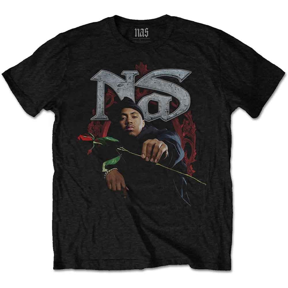 Nas Unisex T-Shirt Red Rose (Large)