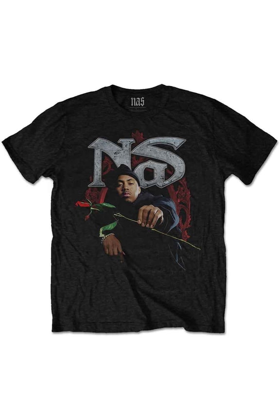 Nas Unisex T-Shirt Red Rose (Medium)