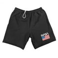 thumbnail image 1 of Nasa American Flag Worm Logo Mens Sweat Shorts, 1 of 5