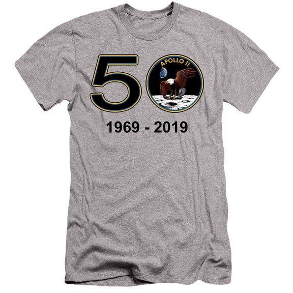 Nasa - Apollo 11 50Th - Slim Fit Short Sleeve Shirt - Small