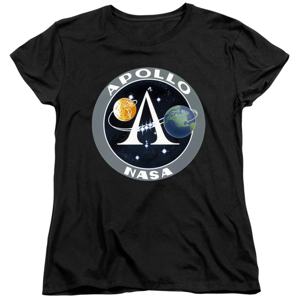 Nasa Apollo Mission Patch Women's T-Shirt Black - Walmart.com