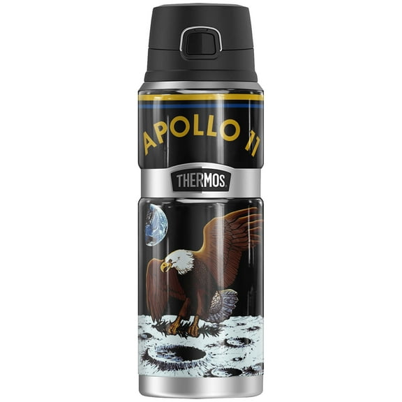 Nasa Apollo The Eagle Has Landed THERMOS STAINLESS KING Stainless Steel Drink Bottle, Vacuum insulated & Double Wall, 24oz