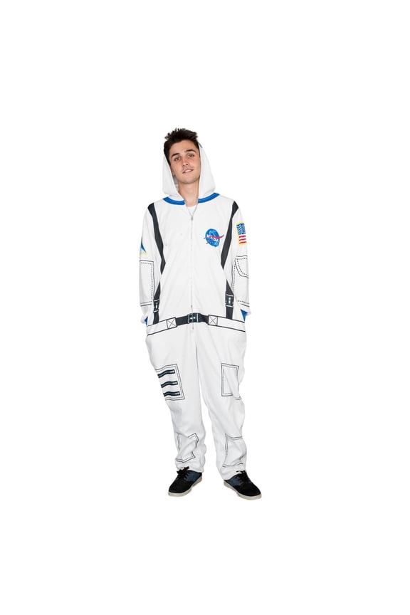 Nasa by Adult Astronaut Costume Hooded Pajama & Union Suit