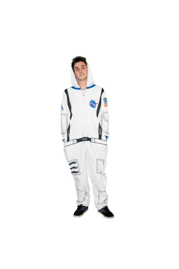 Nasa Astronaut Costume Hooded Child Pajama Union Suit