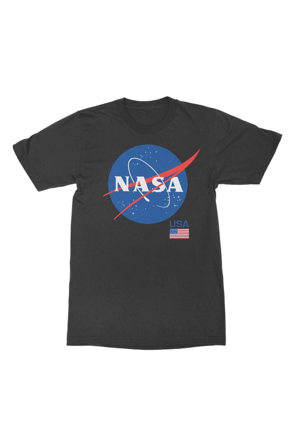 Nasa Classic Logo Usa Men T-Shirt, Male Small