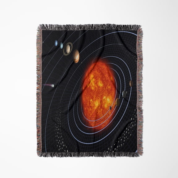 Nasa Diagram Of Planet N Solar System, Woven Blanket