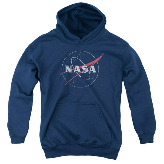 Nasa - Distressed Logo - Youth Hooded Sweatshirt - Small