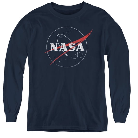 Nasa - Distressed Logo - Youth Long Sleeve Shirt - Large