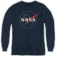 thumbnail image 1 of Nasa - Distressed Logo - Youth Long Sleeve Shirt - Medium, 1 of 2