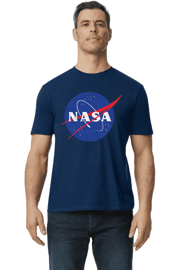 Nasa Logo T-shirt Mens Graphic Tees Short Sleeve Tee