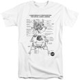 thumbnail image 1 of Nasa Lunar Module Diagram Adult Tall T-Shirt 18/1 T-Shirt White, 1 of 1