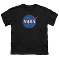 thumbnail image 1 of Trevco Sportswear NASA100-YT-4 Nasa Meatball Logo Youth Short Sleeve T-Shirt, Black - Extra Large, 1 of 2