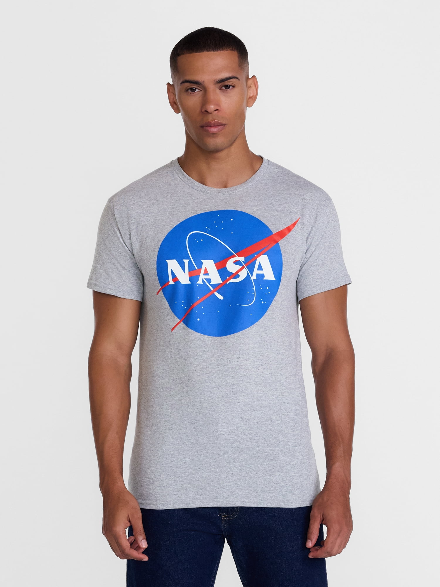 NASA Men's and Big Men's Graphic Cotton Tee with Short Sleeves, Sizes S-3XL