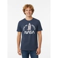 thumbnail image 1 of NASA Men's and Big Men's Graphic Cotton Tee with Short Sleeves, Sizes S-3XL, 1 of 6
