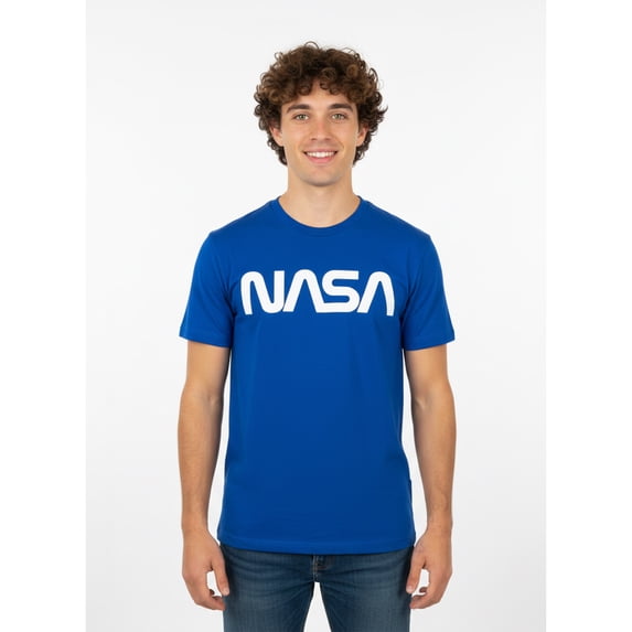 NASA Men's and Big Men's Graphic Cotton Tee with Short Sleeves, Sizes S-3XL