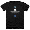 thumbnail image 1 of Nasa Moon Landing Simple Adult Heather T-Shirt Black, 1 of 1