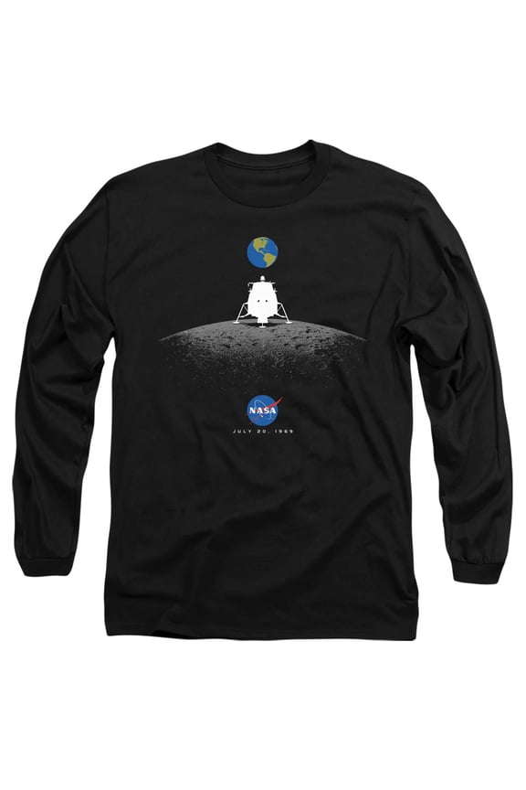 Nasa - Moon Landing Simple - Long Sleeve Shirt - Small