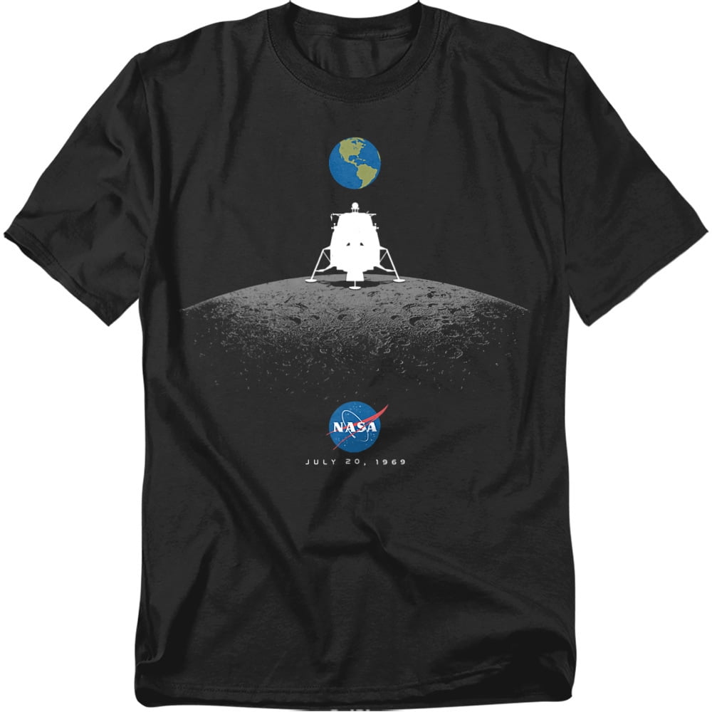 Nasa T-Shirt Moon Landing Simple Unisex Graphic Tee For Men & Women ...