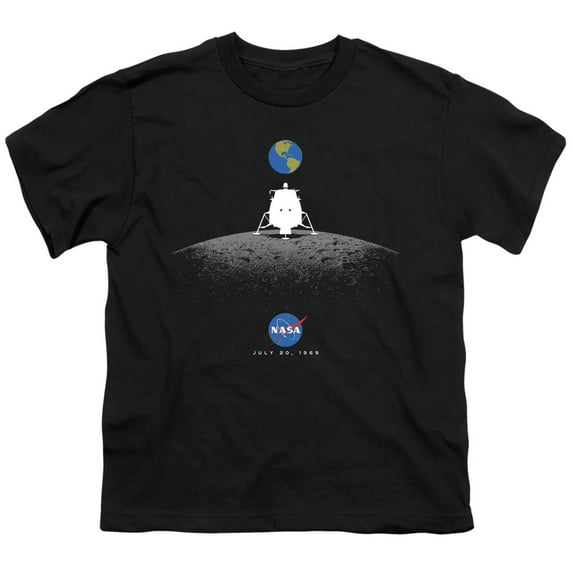 Nasa - Moon Landing Simple - Youth Short Sleeve Shirt - Large