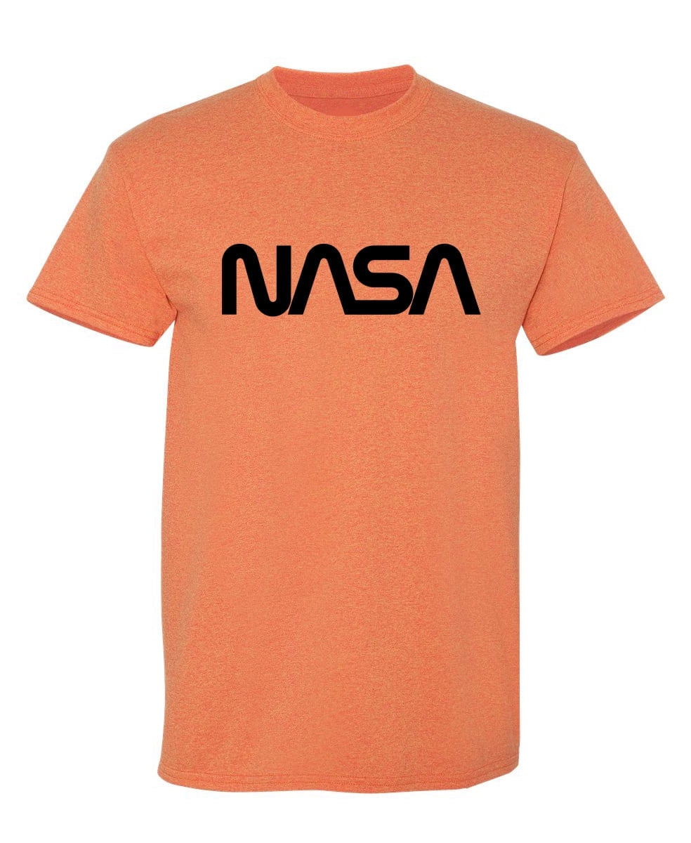NASA Worm Logo Funny Graphic T-Shirt - Sarcastic Humor Tee For Men & Women