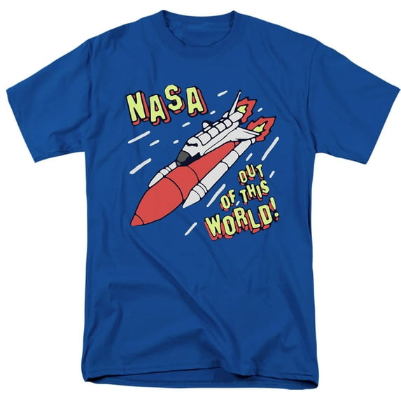 Nasa Out Of This World Adult 18/1 T-Shirt Royal Blue