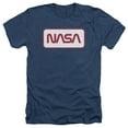 thumbnail image 1 of Nasa Rectangular Logo Adult Heather T-Shirt Navy, 1 of 1