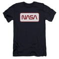 thumbnail image 1 of Nasa Rectangular Logo Premium Adult 30/1 T-Shirt Navy, 1 of 1