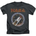 thumbnail image 1 of Nasa Retro Shuttle Youth 18/1 T-Shirt Charcoal, 1 of 1