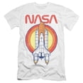 thumbnail image 1 of Nasa Shuttle Circle Adult 30/1 T-Shirt White, 1 of 1