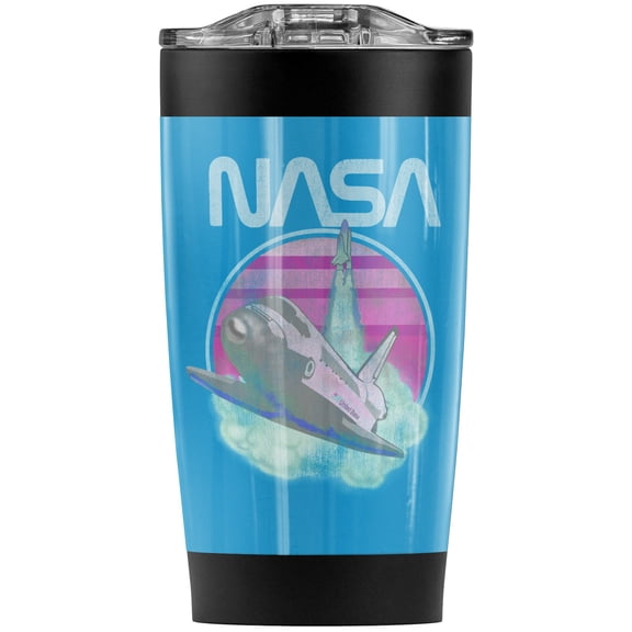 Nasa Shuttle Launch Stainless Steel Tumbler 20 oz Coffee Travel Mug/Cup, Vacuum Insulated & Double Wall with Leakproof Sliding Lid | Great for Hot Drinks and Cold Beverages