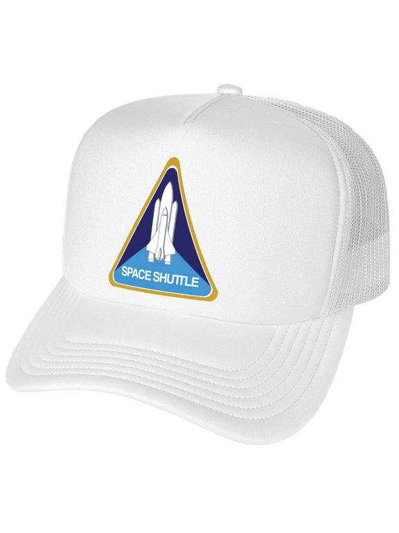 Nasa Shuttle Patch Foam Snapback Trucker Hat - Unisex for Men and Women